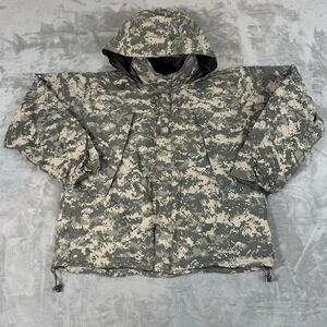 Propper Gore Tex Jacket Mens  Gray Digital Camo ECWCS Gen III Hooded Parka